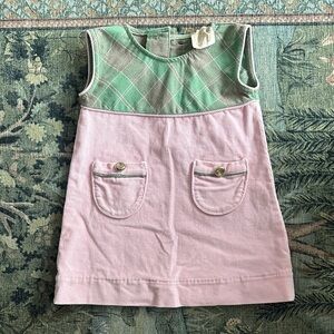 The Beaufort Bonnet Company Green and Pink Plaid Jumper